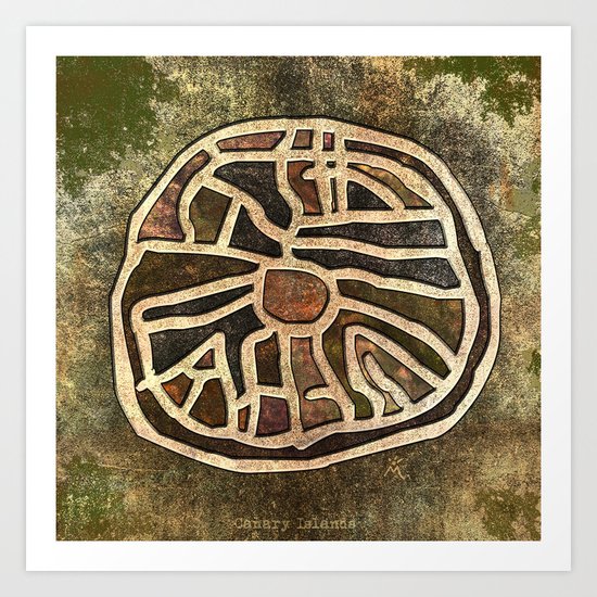 Ancestry / Map Art Print