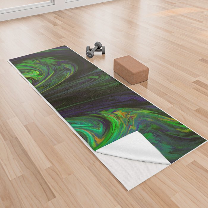 Flow With The Green Yoga Towel