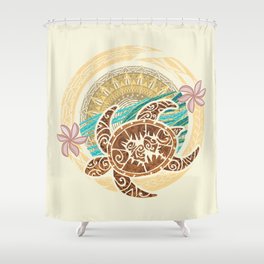 If We Tollerate This Eco Turtle Shower Curtain