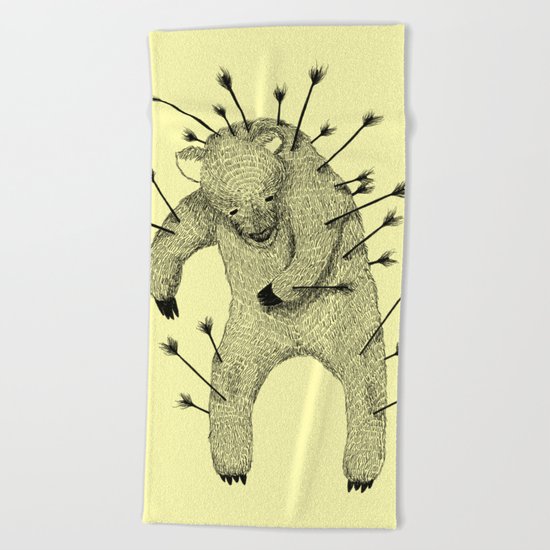 Life and Love (Yellow) Beach Towel