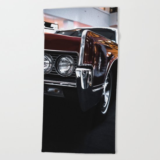Car headlight 4 Beach Towel