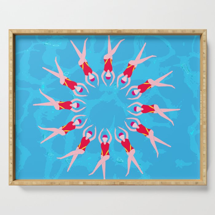 Synchronized Swimmers Serving Tray