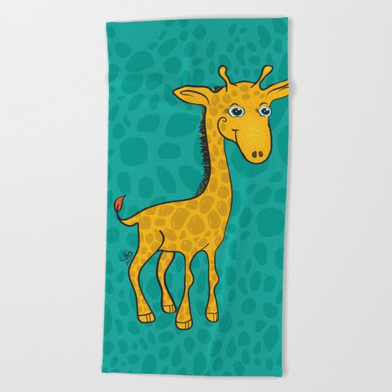 Giraffe Beach Towel