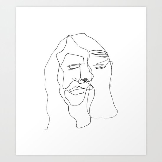Portrait of Jesus Art Print