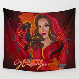 Fire Witch Wall Tapestry