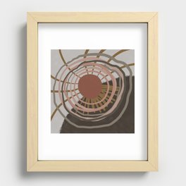 The sunshine abstract acrylic  Recessed Framed Print