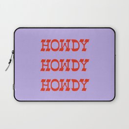 Howdy Howdy!  Lavender and Red Laptop Sleeve