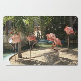 Pink Flamingos Cutting Board