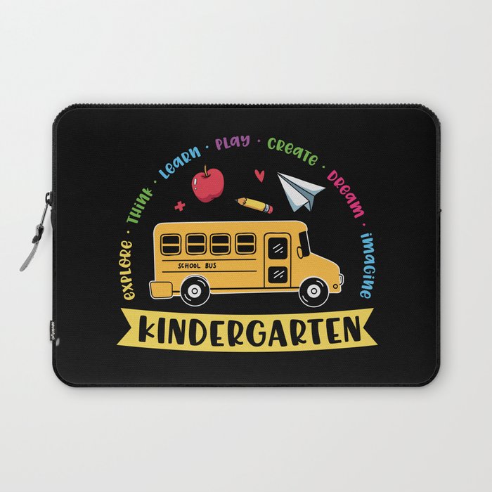 Kindergarten School Bus Laptop Sleeve
