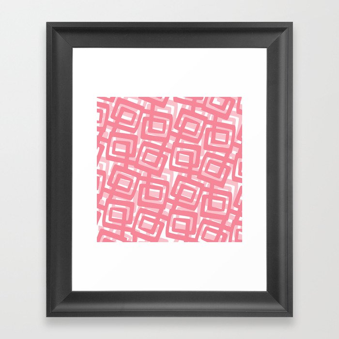 Very Mod Pink Art Framed Art Print