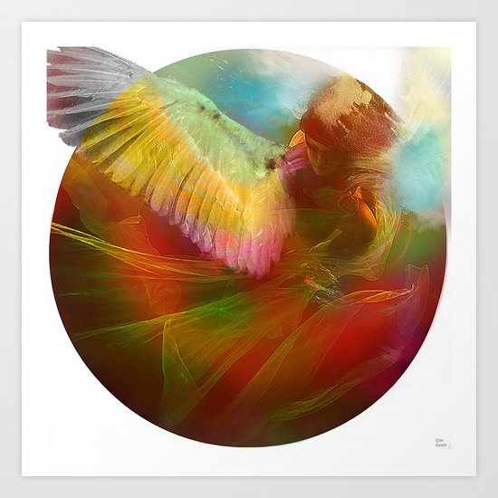 The messenger Art Print