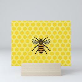 honey bee Mini Art Print