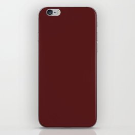 SOLID BARN RED COLOR iPhone Skin
