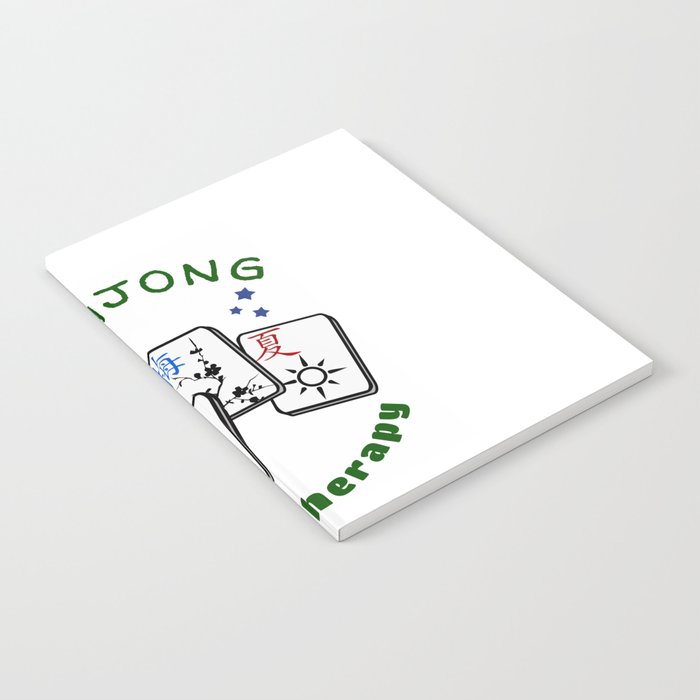 Mahjong Mah jongg game is my therapy set, gifts, tiles, table shirts, cards, bag Notebook