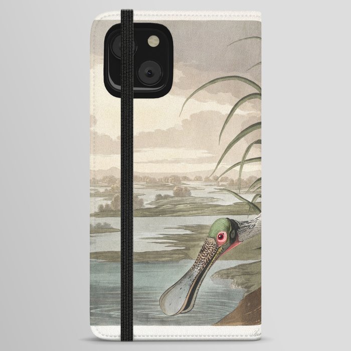 American White Pelican from Birds of America (1827) by John James Audubon iPhone Wallet Case
