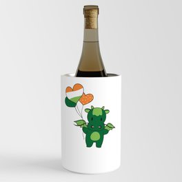 Dragon With Ireland Balloons Cute Animals Wine Chiller