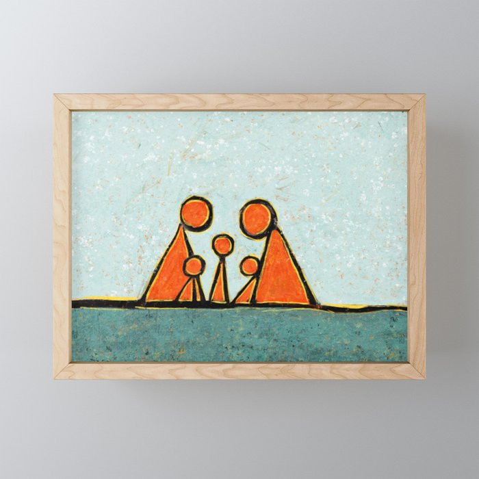 Family Prayer II Framed Mini Art Print