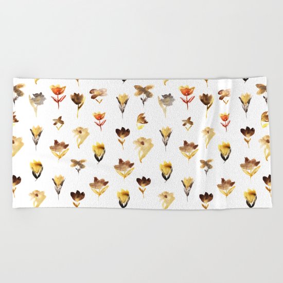 The beauty of dry flowers Beach Towel