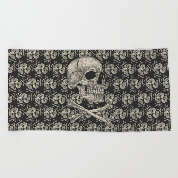 Crossbones Beach Towel