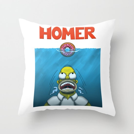 HOMER Throw Pillow