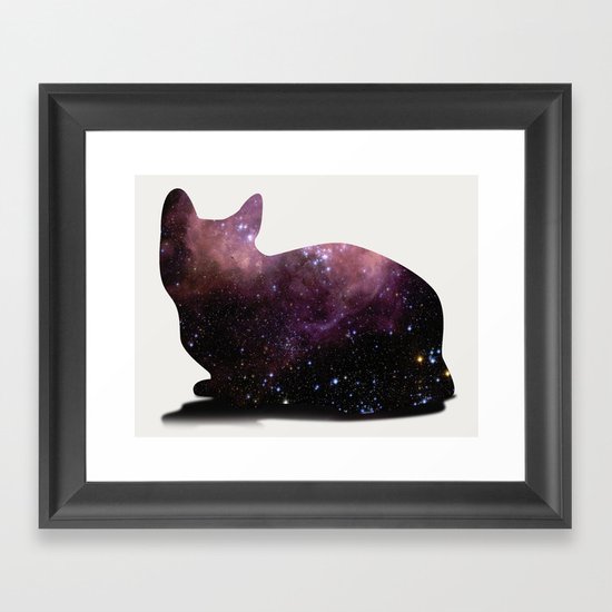 Willow the Galaxy Cat! Framed Art Print