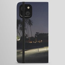 Beach night Sri lanka iPhone Wallet Case
