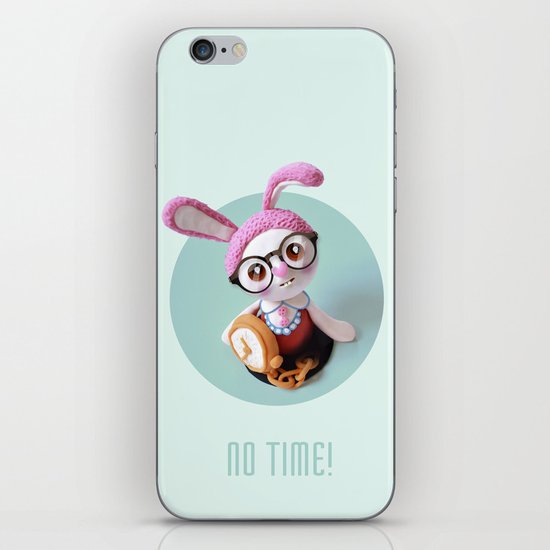 No time! iPhone & iPod Skin