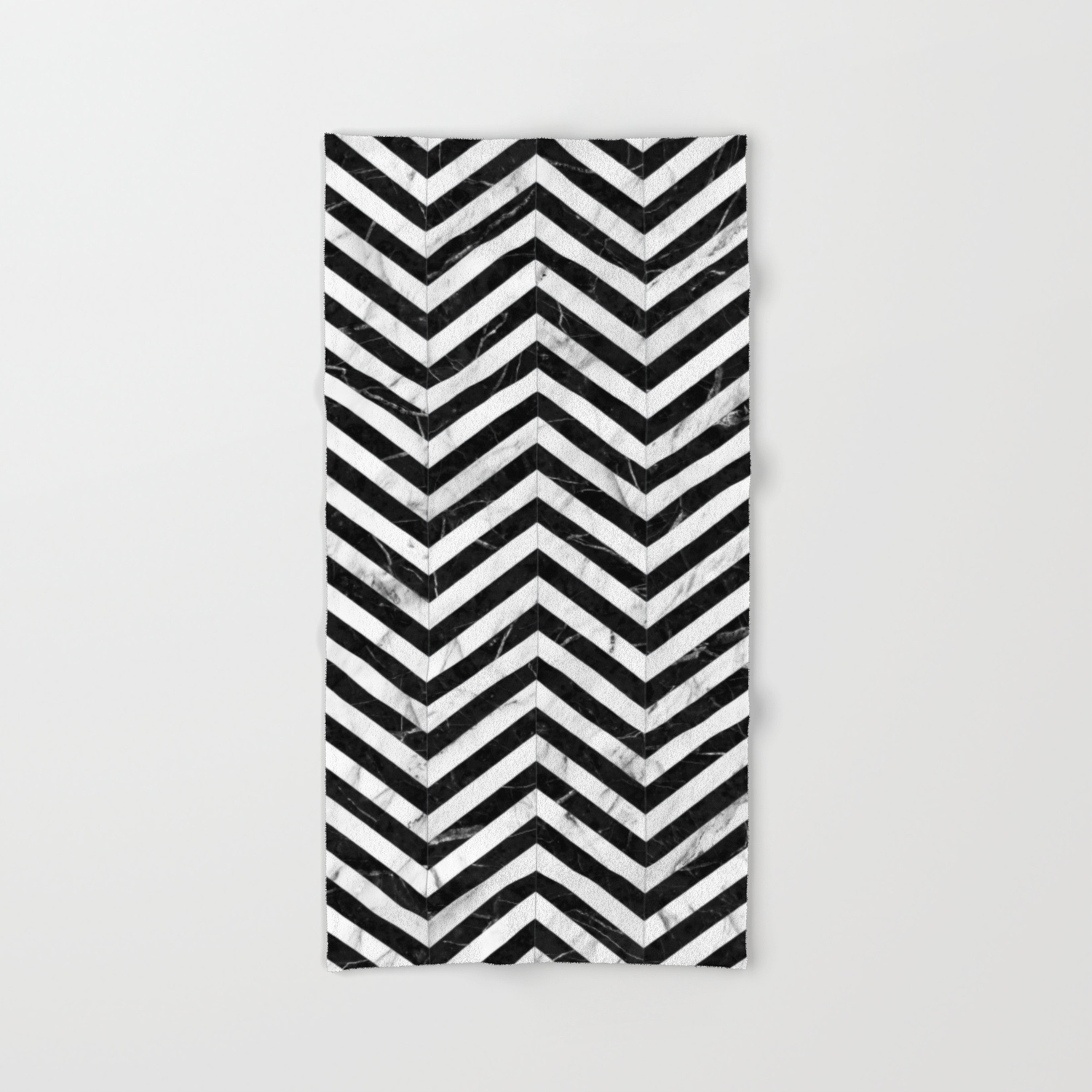 Marble Chevron Pattern Black And White Hand Bath Towel By Zoltanratko Society6 We have towels for all seasons and occasions. society6