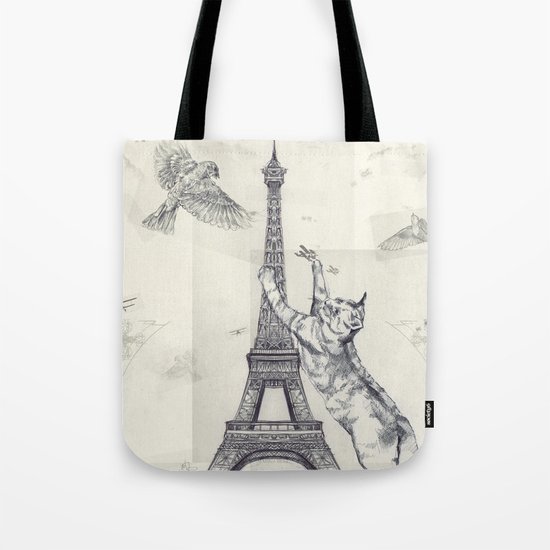 cat attack Tote Bag
