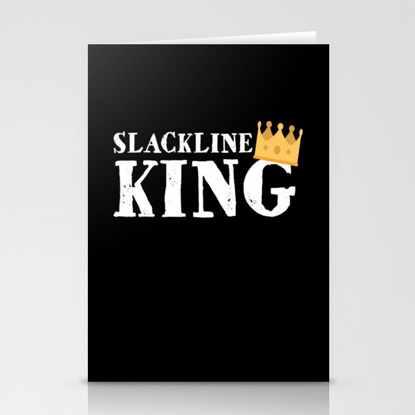 Slackline King Slacklining Slackliners Stationery Cards