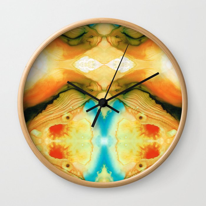 Namaste - Divine Art By Sharon Cummings Wall Clock