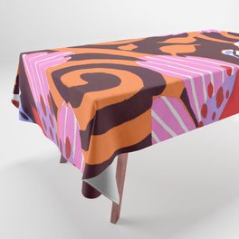 2 Motifs en couleur Tablecloth