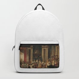 Jacques-Louis David The Coronation of Napoleon and the Coronation of Josephine at Notre Dame de Pari Backpack