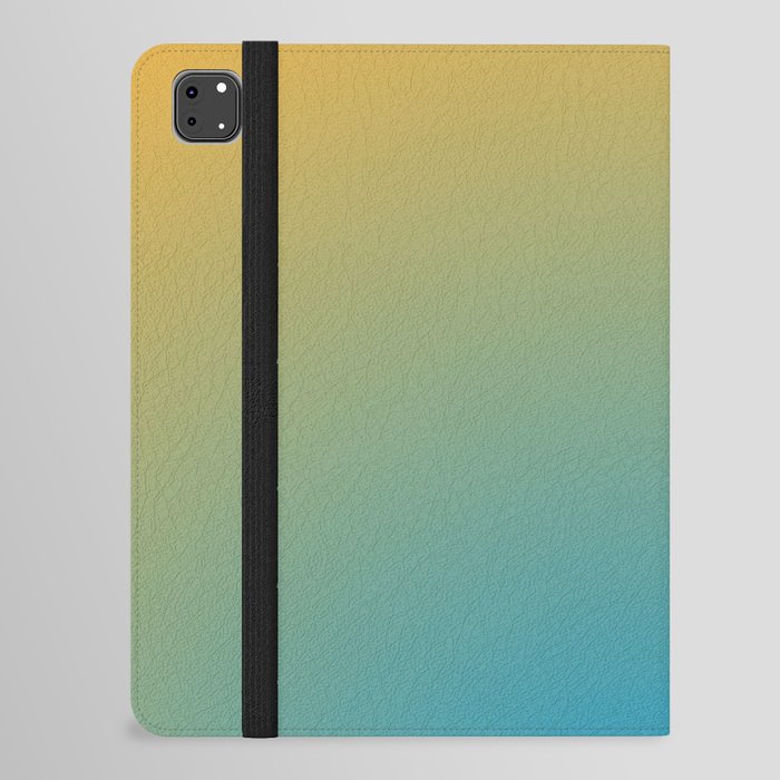 Healing Blue and Orange  Aura Gradient Ombre Sombre Abstract  iPad Folio Case