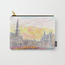 Grand Place Brussels Belgium with Flower Carpet Carry-All Pouch