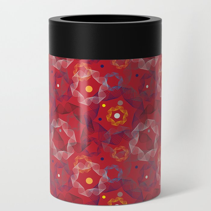 Spirograph_Red Can Cooler