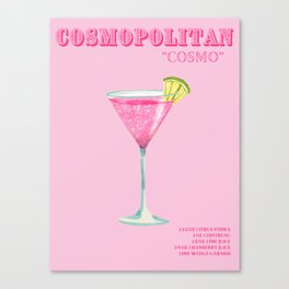 Cosmopolitan Pink Canvas Print