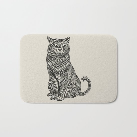 Polynesian British Shorthair cat Bath Mat