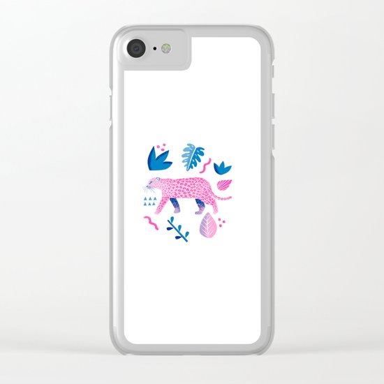 Jungle Cat Clear iPhone Case