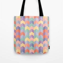 Colorful geometric blocks Tote Bag
