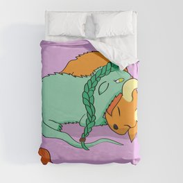 Dinku and Furret Duvet Cover