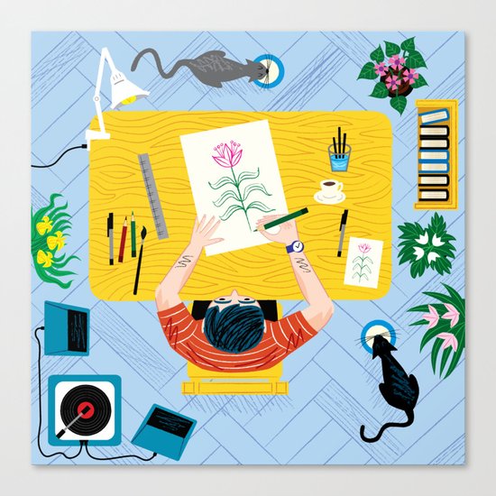 The Artist Canvas Print