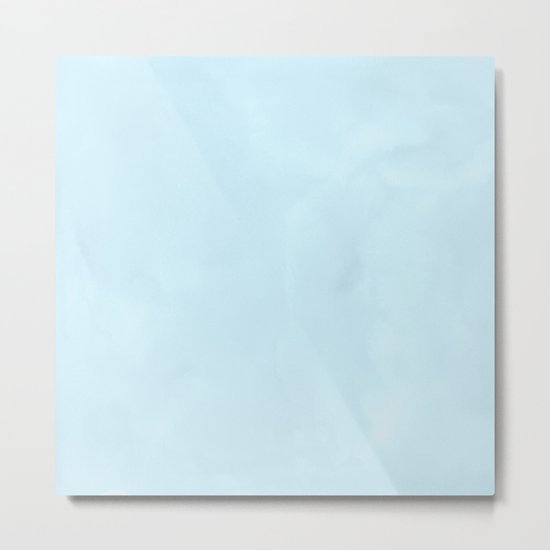Tropical Waters Blue Watercolor Metal Print