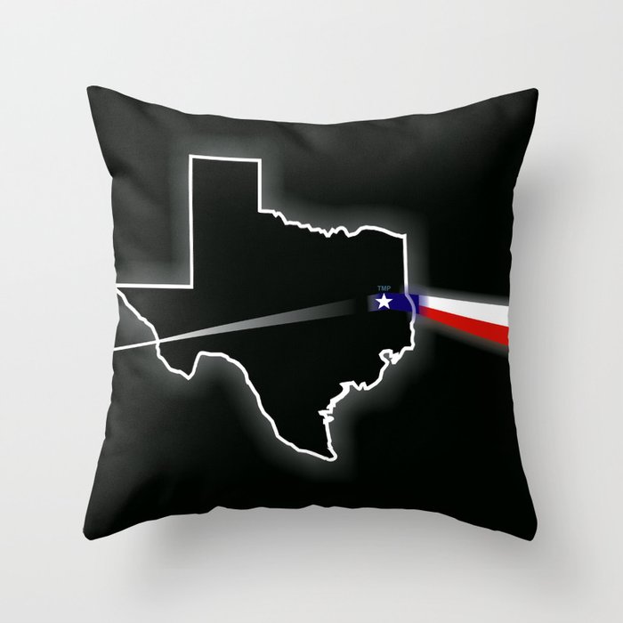 Dark Side of Texas Throw Pillow