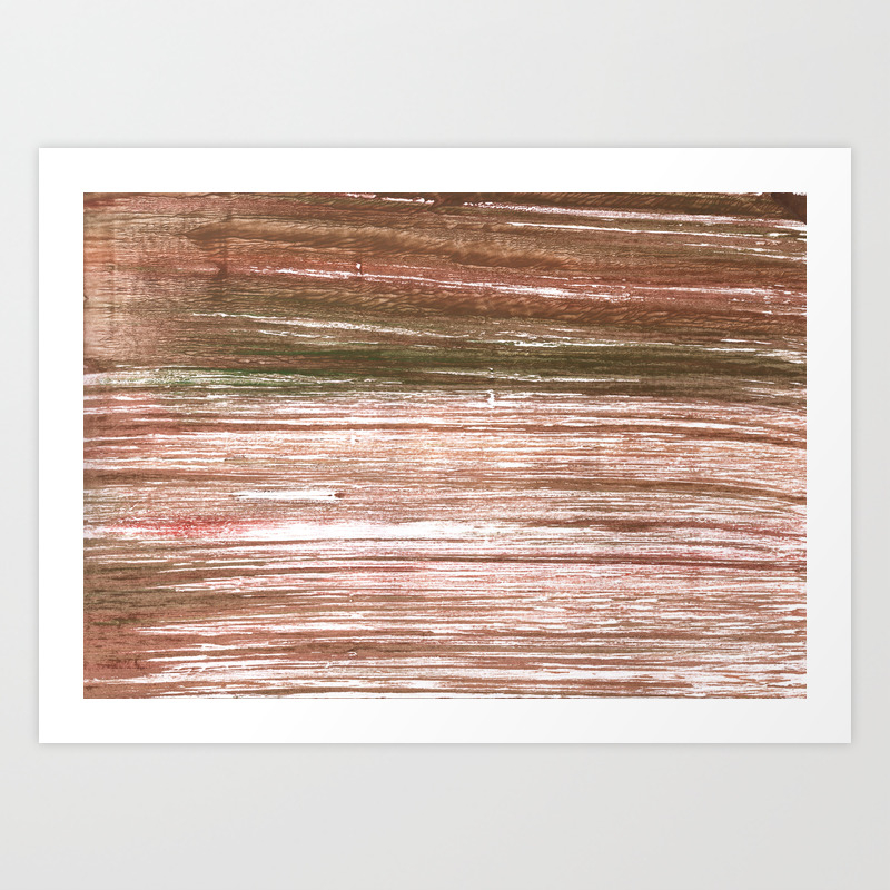 Light Taupe Abstract Watercolor Background Art Print By Genrus