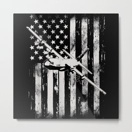 Hercules Military Aircraft American Flag Metal Print | C130, Militaryveteran, C130Airshow, Veteransday, Graphicdesign, Airforce, C130Pilot, Pilot, Military, Herculesairplane 
