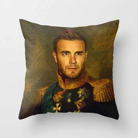 Gary Barlow - replaceface Throw Pillow
