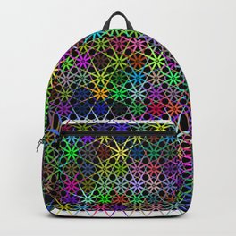 Prismatic abstract geometric background Backpack