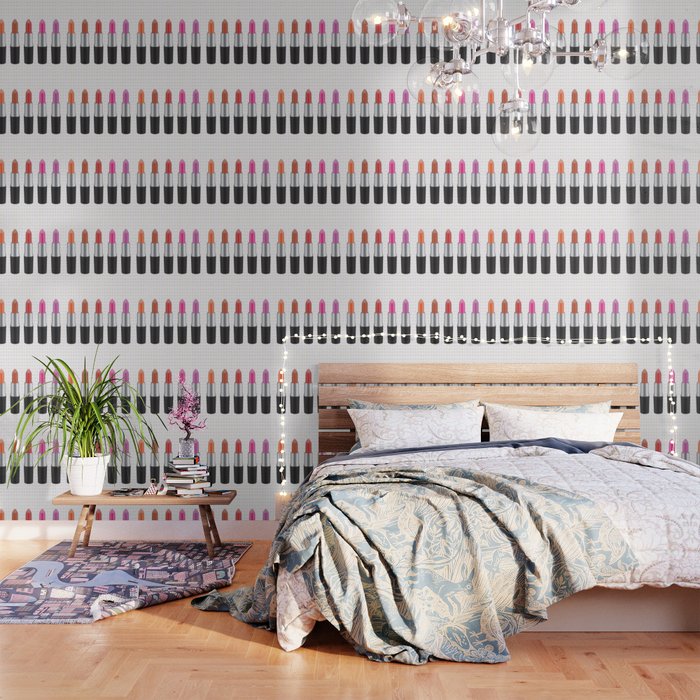 Lipsticks Wallpaper By Kj53321 Society6