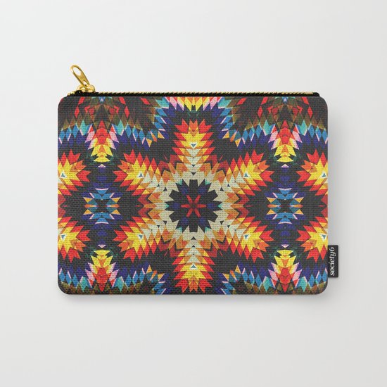 Colorful Geometric Abstract Carry-All Pouch